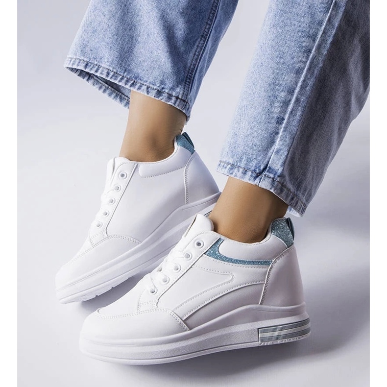 D/GMR Baskets blanches à empiècements scintillants Bonevil 1