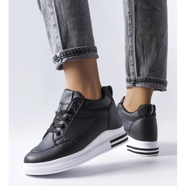 D/GMR Baskets à paillettes noires Bonevil 2