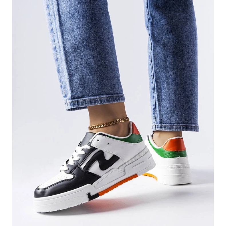 D/GMR Bottes noires et blanches avec une semelle plus épaisse de Harter le noir 2