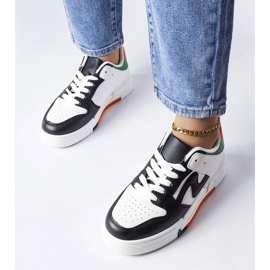 D/GMR Bottes noires et blanches avec une semelle plus épaisse de Harter le noir 3