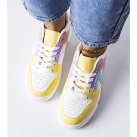 D/GMR Chaussures roses et jaunes avec une semelle plus épaisse de Harter 3