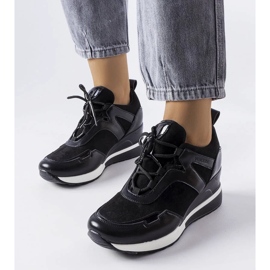 D/GMR Baskets compensées noires Vincez le noir 2