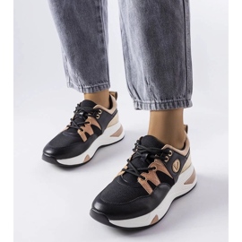 D/GMR Baskets noires et or Vinceza le noir 1