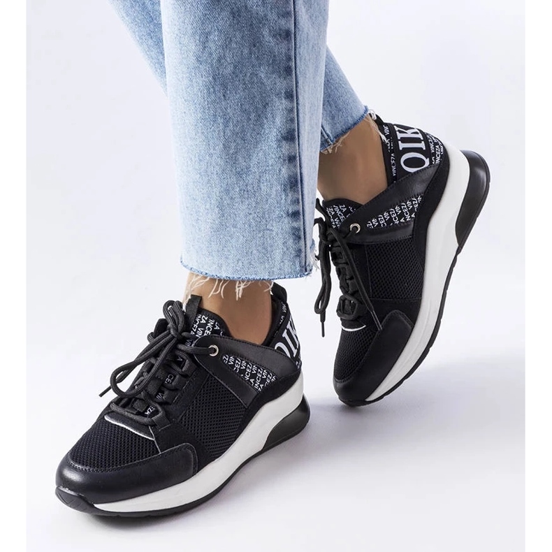 D/GMR Baskets en noir et blanc Vinceza le noir 1