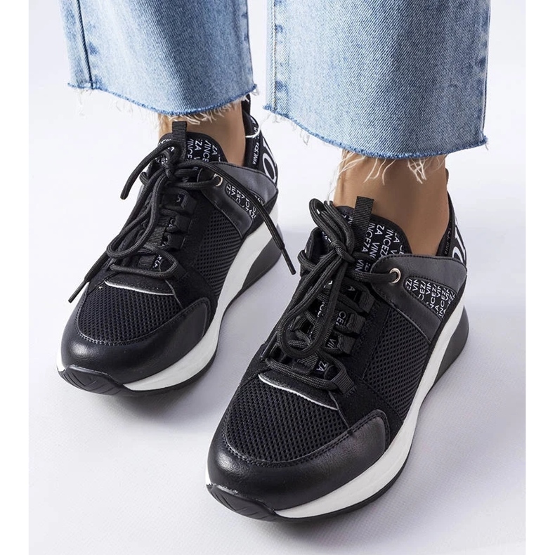 D/GMR Baskets en noir et blanc Vinceza 2