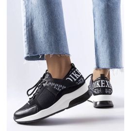 D/GMR Baskets en noir et blanc Vinceza le noir 3