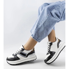 D/GMR Baskets noires à empiècements scintillants de Lang le noir 1