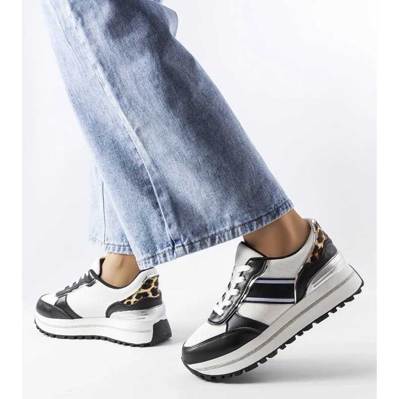 D/GMR Baskets noires à empiècements scintillants de Lang le noir 2