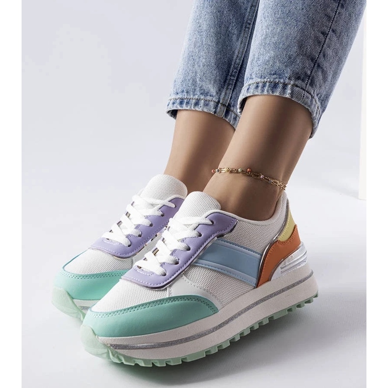 D/GMR Baskets vertes à empiècements scintillants de Lang 2