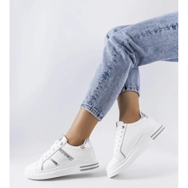 D/GMR Baskets blanches ornées de strass Xarles 2