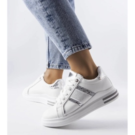 D/GMR Baskets blanches ornées de strass Xarles 3