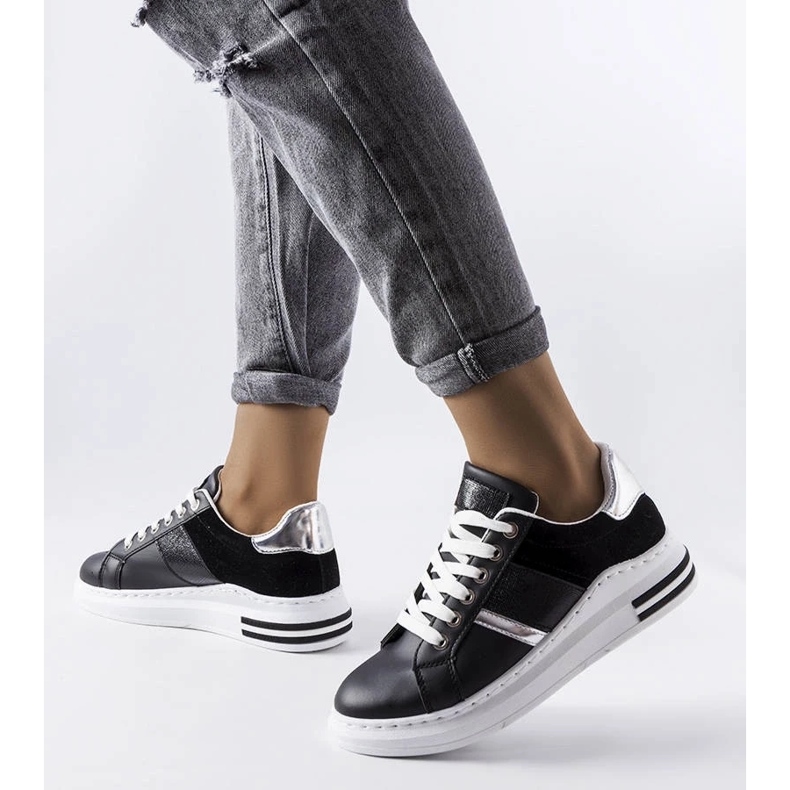 D/GMR Baskets noires avec empiècements Deans 1