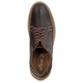 Olivier Chaussures en cuir masculin Modèle décontracté 313gt brun foncé 5