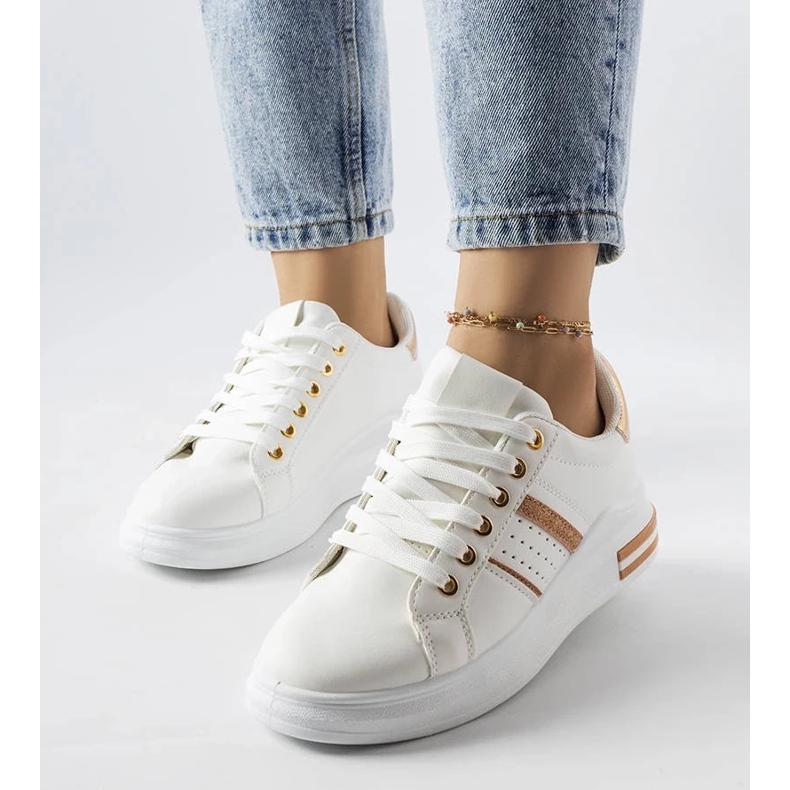 D/GMR Baskets blanches à plateforme Lanoie 1