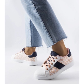 D/GMR Baskets blanches avec empiècements colorés de Kessla 3