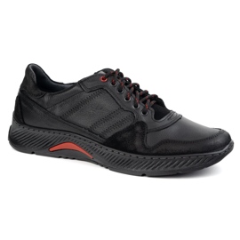 Olivier Chaussures en cuir masculin -up Sport Style 315GT FLOTER NOIR 1