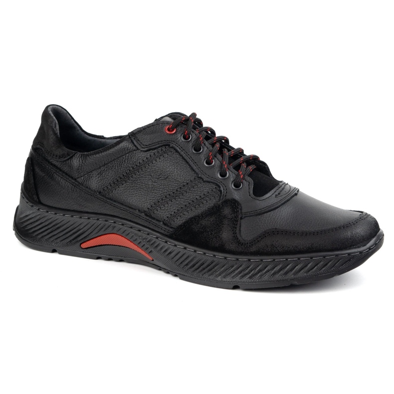 Olivier Chaussures en cuir masculin -up Sport Style 315GT FLOTER NOIR 1