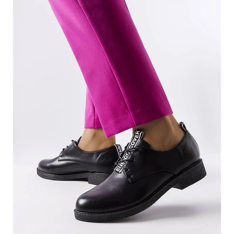 D/GMR Brogues noires à lacets d'Edmonton le noir 1