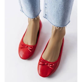 D/GMR Ballerines rouges à nœud Vaillancour 3