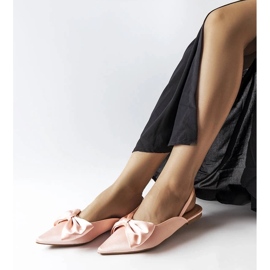 D/GMR Ballerines à talon ouvert Longhena roses 2