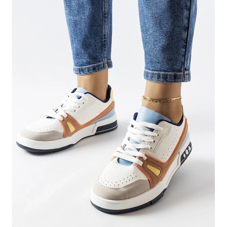 D/GMR Baskets de sport colorées de Willson blanc 1