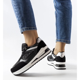 D/GMR Baskets noires avec empiècement Genovese le noir 1