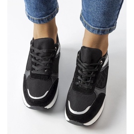 D/GMR Baskets noires avec empiècement Genovese le noir 3