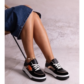 D/GMR Baskets en daim écologique noires Kollins le noir 3