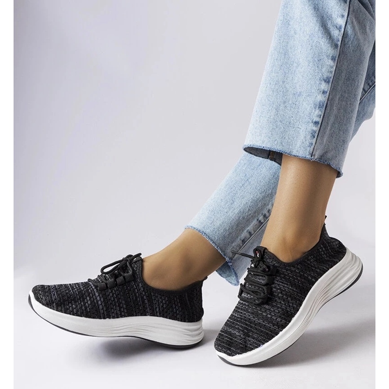 D/GMR Baskets en tissu noir de Tommaso le noir 2