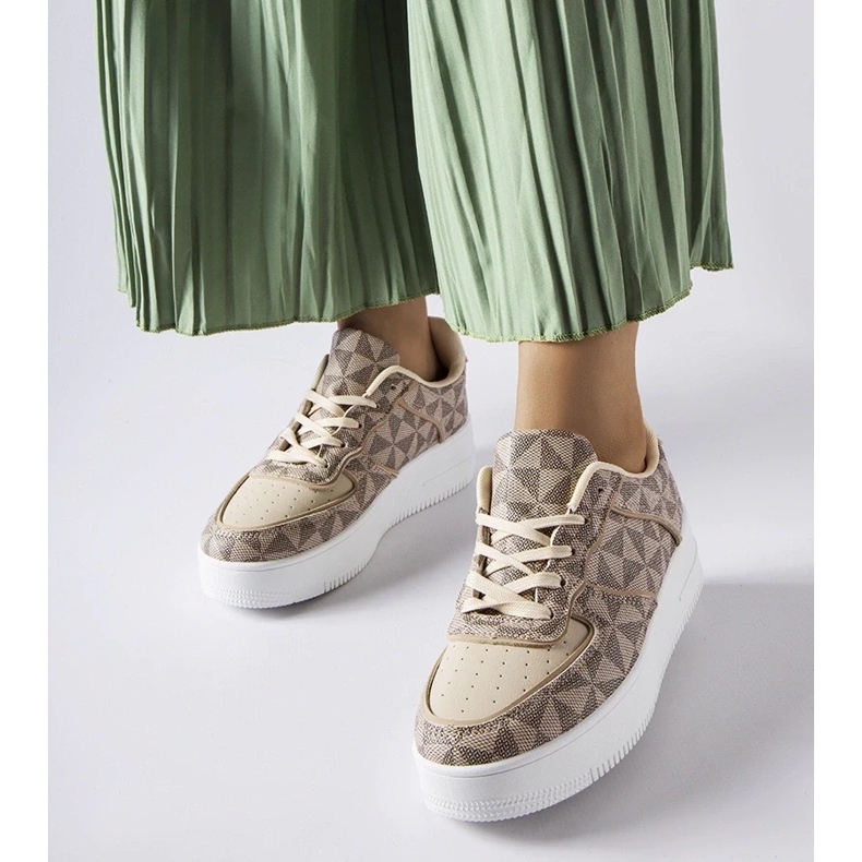 D/GMR Baskets beiges ornées du monogramme Sands 1