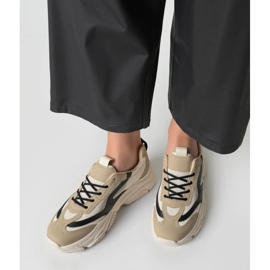 Baskets noires Zenna pour femmes beige 2