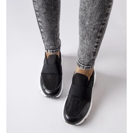 D/GMR Baskets noires avec strass de chez Algiso 2