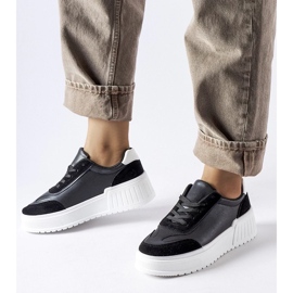 D/GMR Baskets noires sur une épaisse plateforme Seluci 2