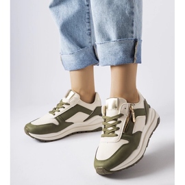 D/GMR Baskets Cecchi blanches et vertes 1