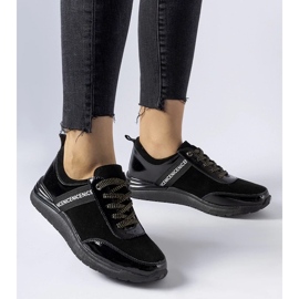 D/GMR Baskets Castelfidardo en cuir noir le noir 1