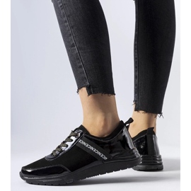 D/GMR Baskets Castelfidardo en cuir noir le noir 3