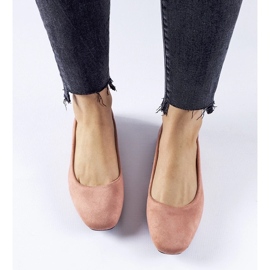 D/GMR Ballerines Jules en éco-daim rose foncé 3