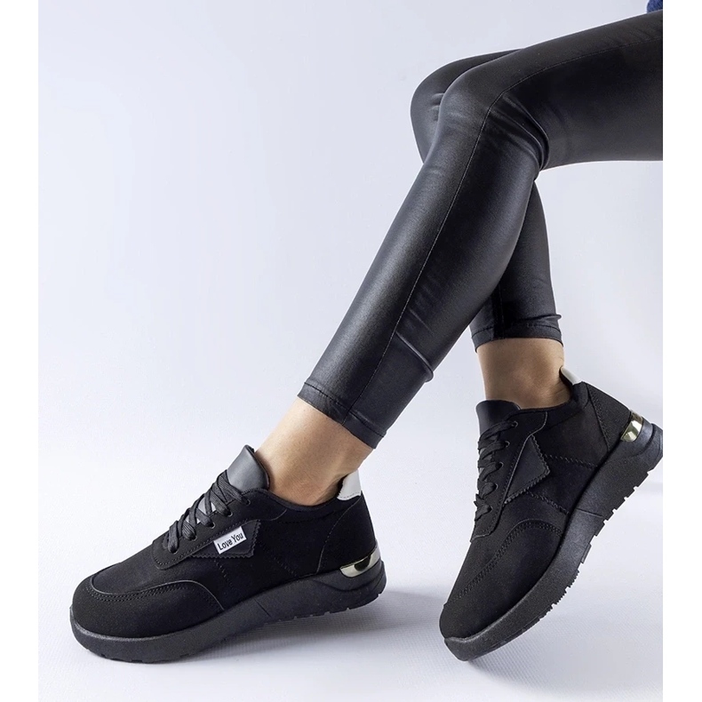 D/GMR Baskets Geraldino en tissu noir 2