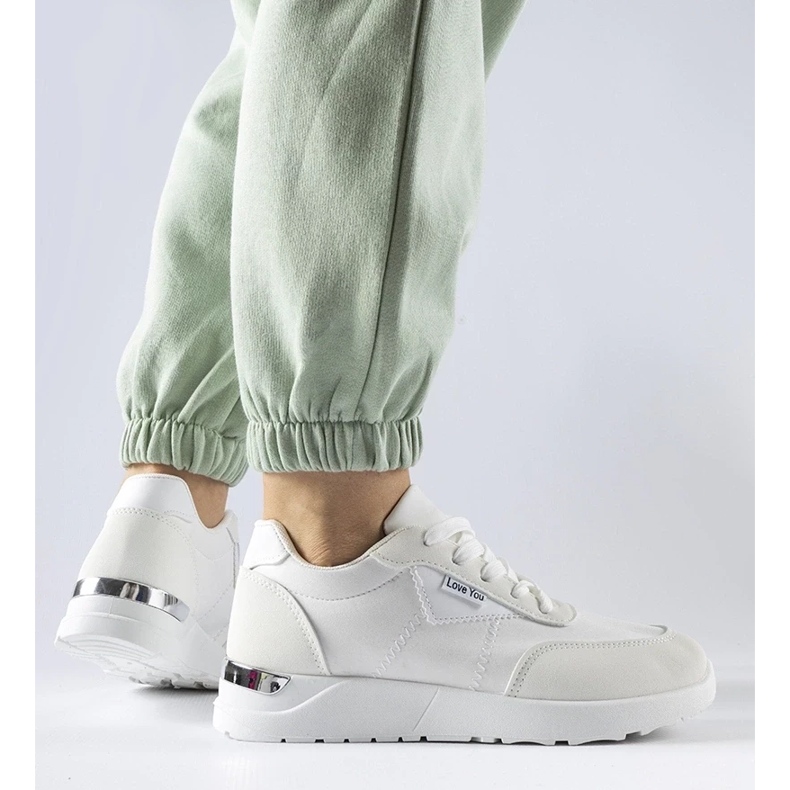 D/GMR Baskets en tissu blanc par Geraldino 1