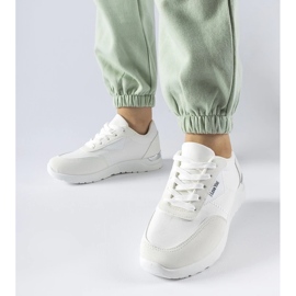 D/GMR Baskets en tissu blanc par Geraldino blanche 2