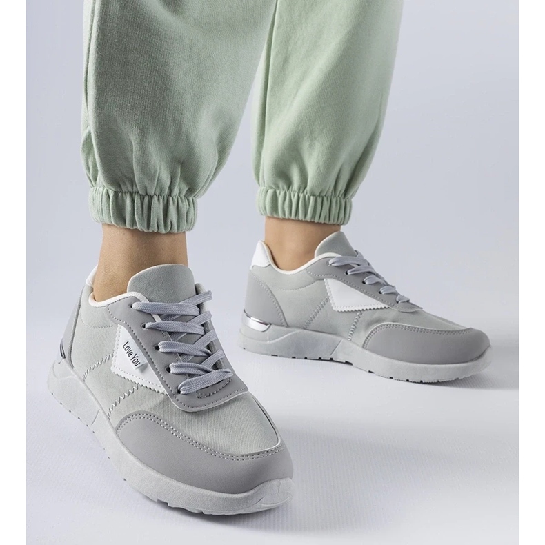 D/GMR Baskets en tissu gris par Geraldino 1