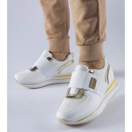 D/GMR Baskets slip-on blanches avec plateforme Sages 2