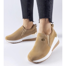 D/GMR Baskets compensées Vitale beige foncé 1