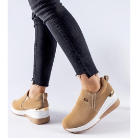 D/GMR Baskets compensées Vitale beige foncé 2