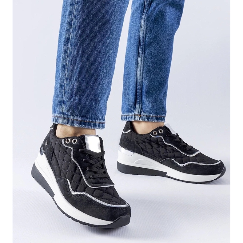 D/GMR Baskets compensées Pisignano noires le noir 1