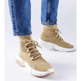 D/GMR Baskets montantes Sanschagrin beige foncé 1