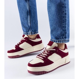D/GMR Baskets bordeaux sur la plateforme Crim rouge 2 D/GMR Baskets bordeaux sur la plateforme Crim rouge 2