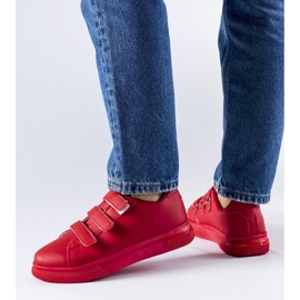 D/GMR Baskets rouges à fermeture velcro de Paré 1
