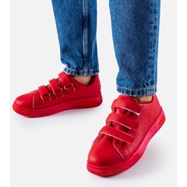 D/GMR Baskets rouges à fermeture velcro de Paré 2