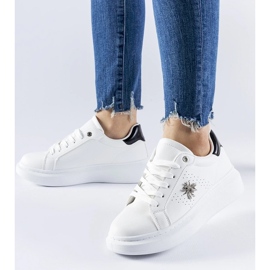 D/GMR Baskets blanches avec application Fairfax en zircon 2